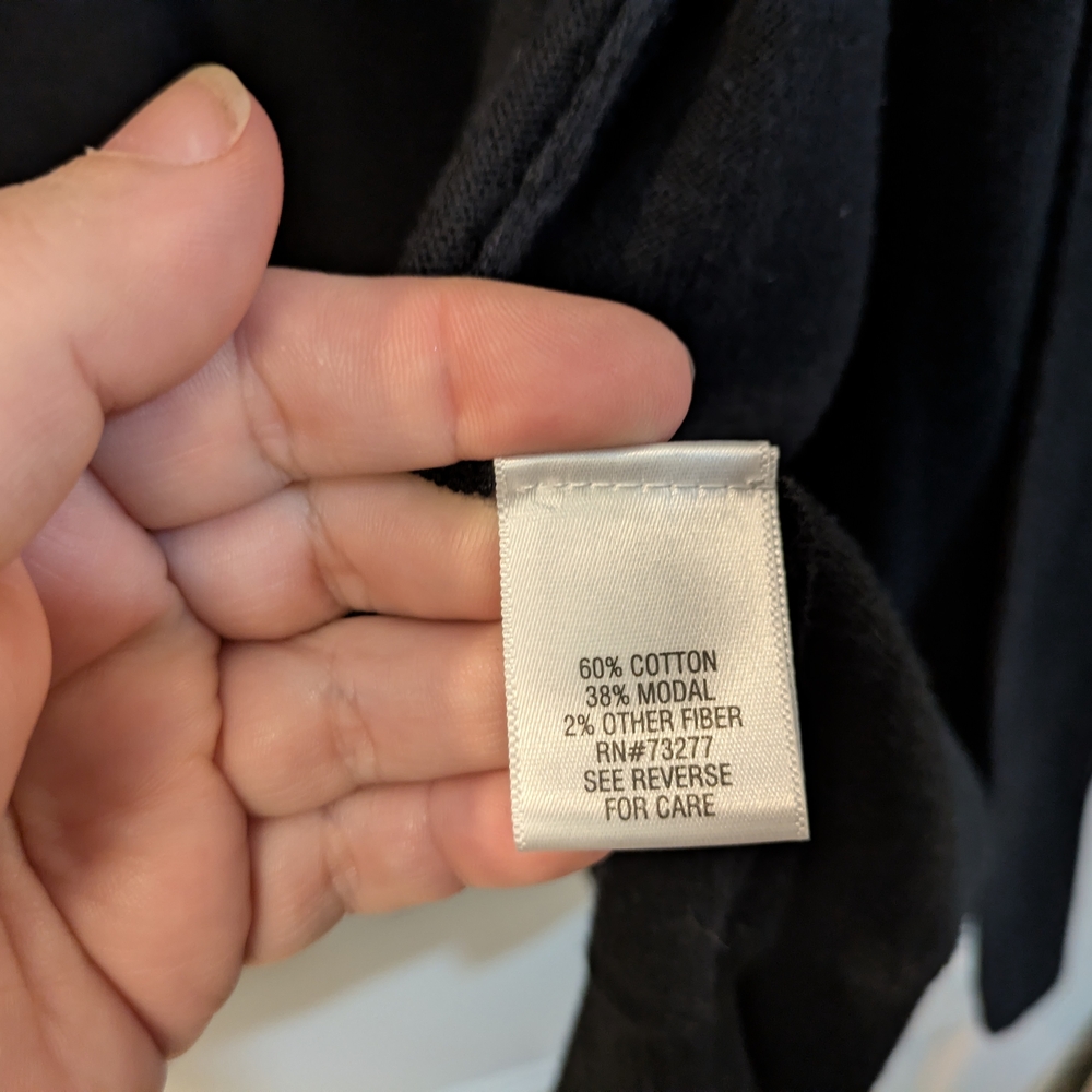 croft & barrow Black Open-Front Women's Cardigan - Picture 6 of 11